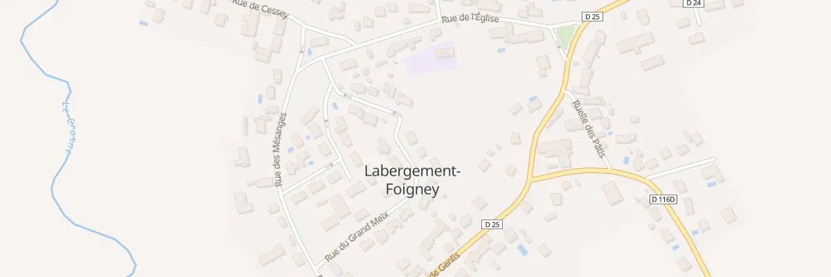 Plan du 18 Rue du Grand Meix à Labergement-Foigney