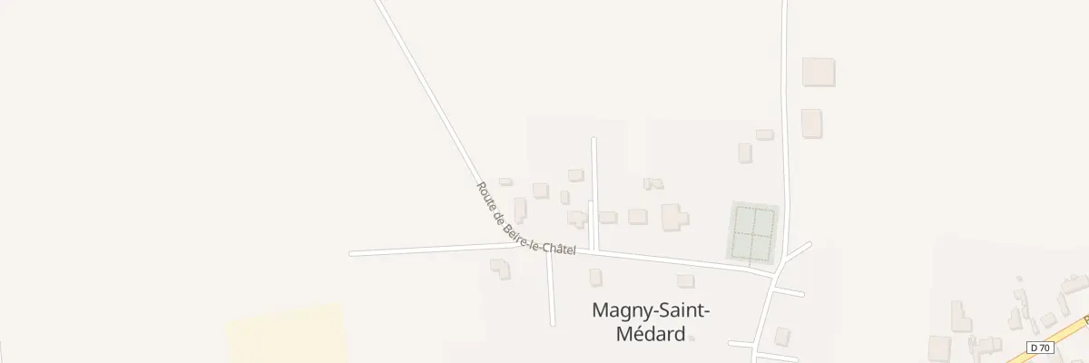 Plan du 9018 Rte de Beire-le-Châtel à Magny-Saint-Médard