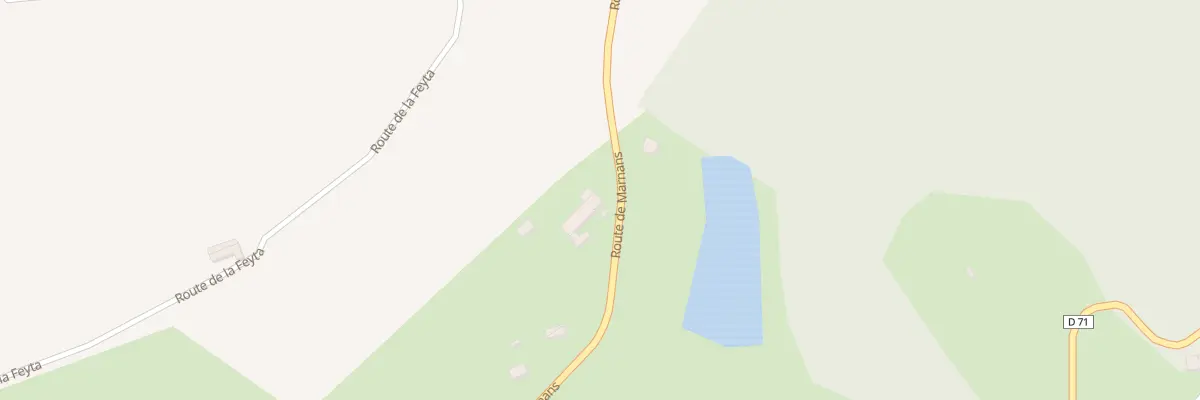 Plan du 1121 Rte de Marnans à Roybon