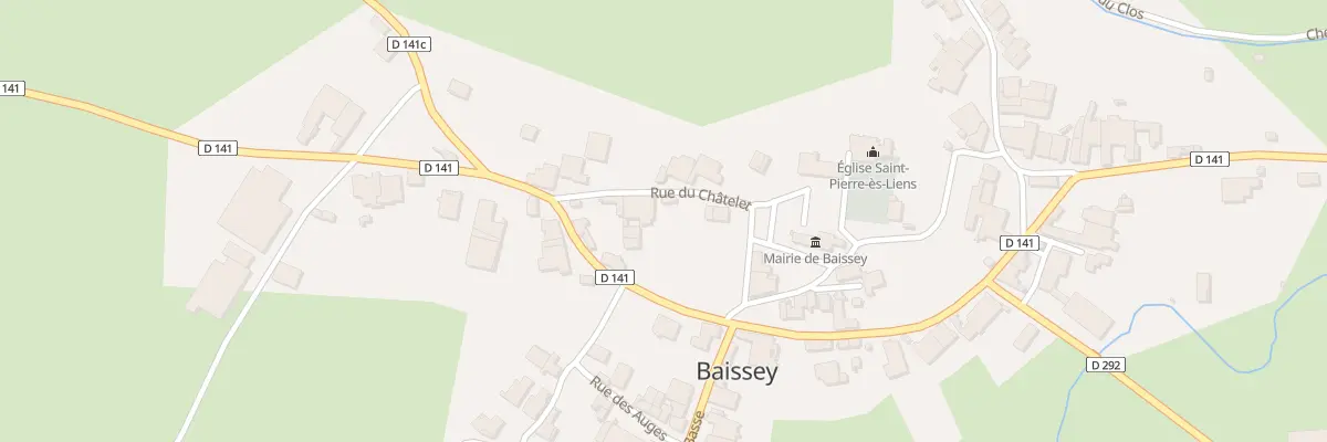 Plan du 3 Rue du Chatelet à Baissey