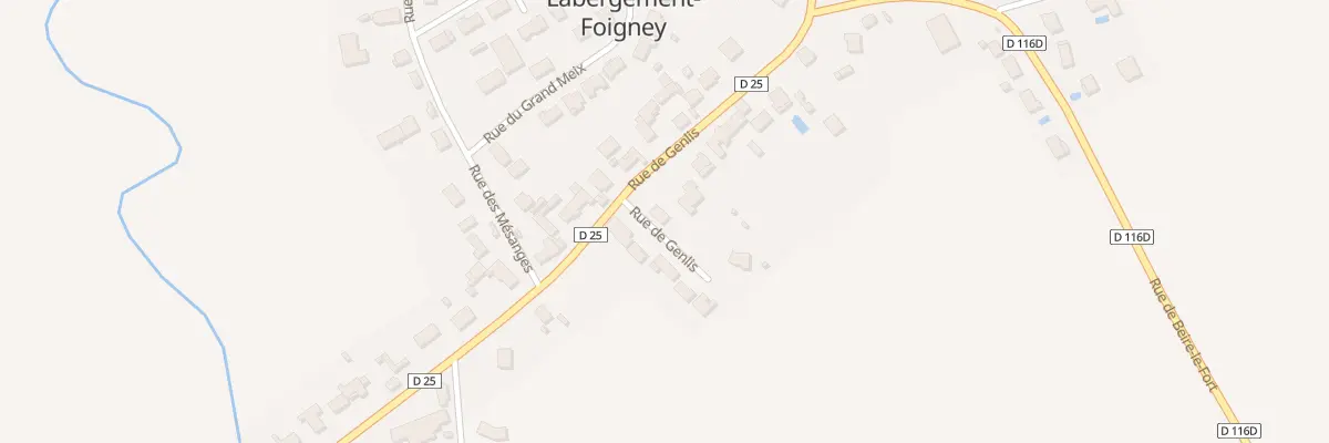 Plan du 28 Rue de Genlis à Labergement-Foigney