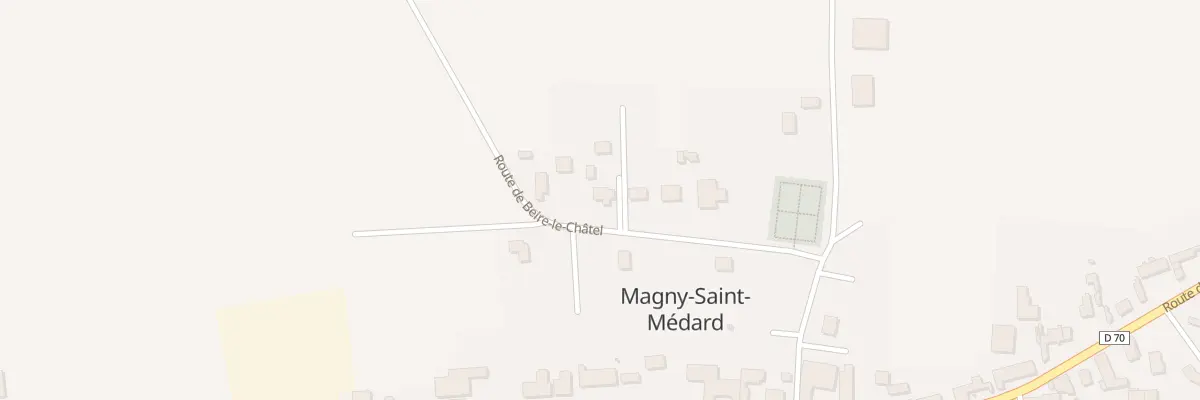 Plan du 14 Rte de Beire-le-Châtel à Magny-Saint-Médard