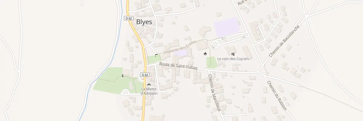 Plan du 35 Rte de Saint-vulbas à Blyes