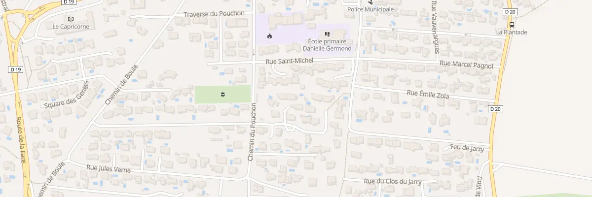 Plan du 4 Lot Les Oliviers à Coudoux