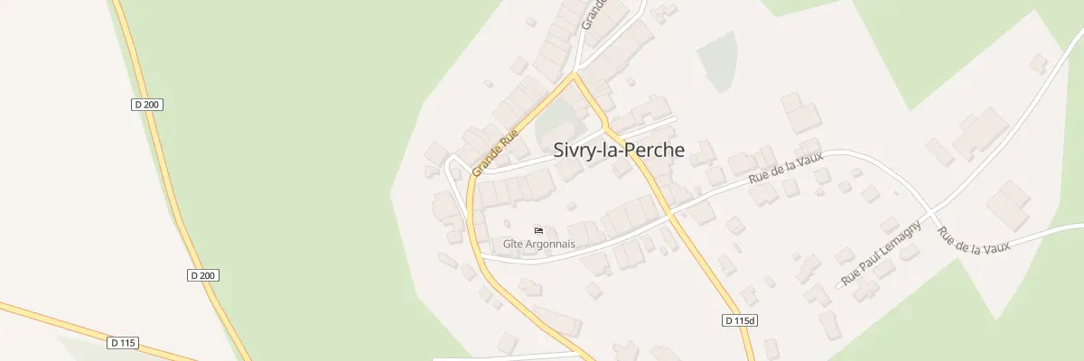 Plan du 5 Rue de l’Eglise à Sivry-la-Perche