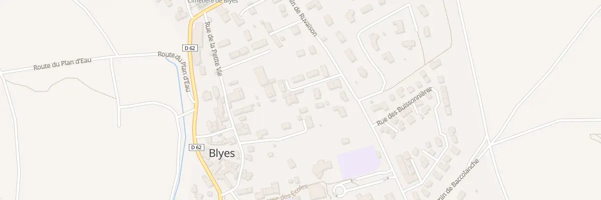 Plan du 265 Che de Ruvaison à Blyes