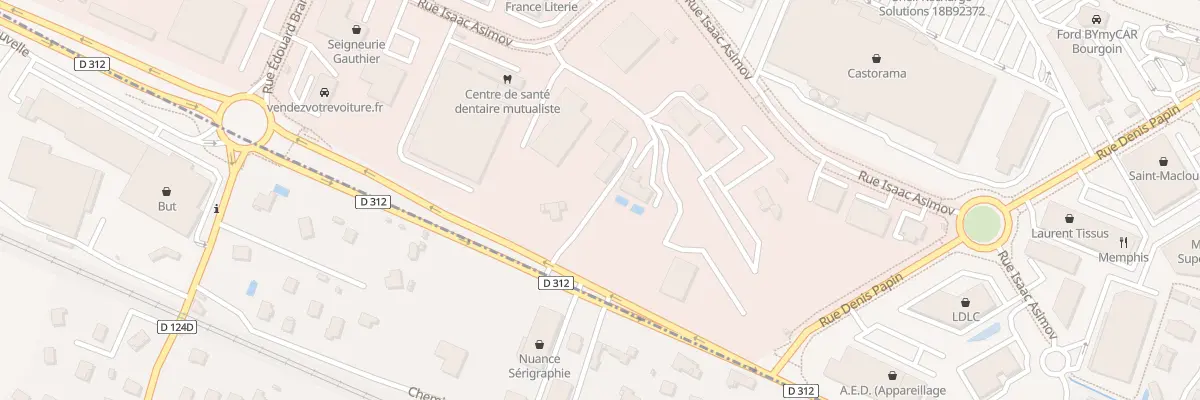 Plan du 56 Rte de Lyon à Bourgoin-Jallieu