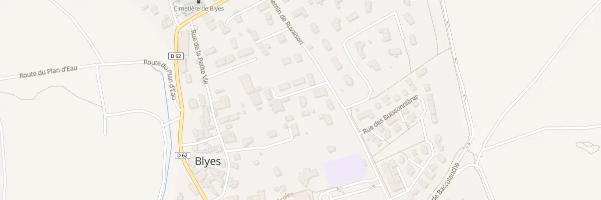 Plan du 255 Che de Ruvaison à Blyes