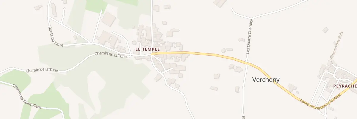Plan du 5032 Le Temple à Vercheny