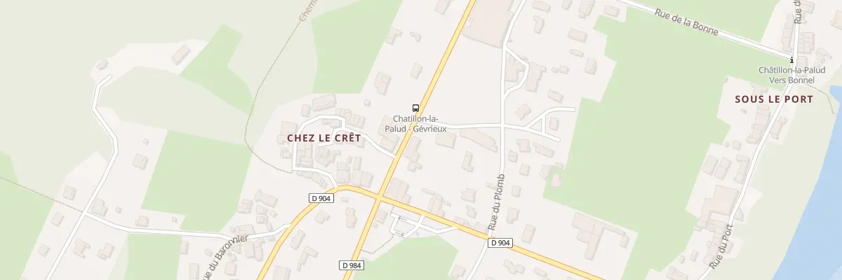 Plan du 987 Rte de Gévrieux à Châtillon-la-Palud