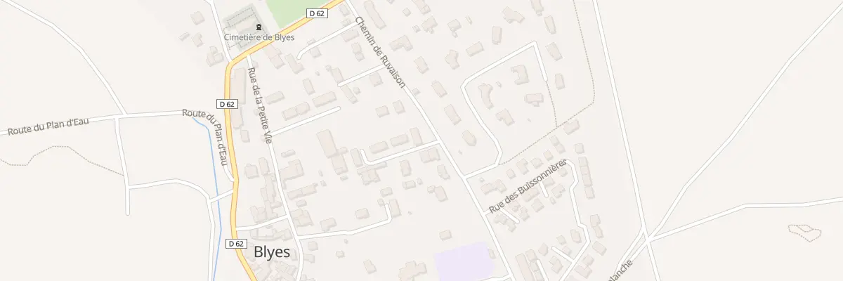 Plan du 335 Che de Ruvaison à Blyes