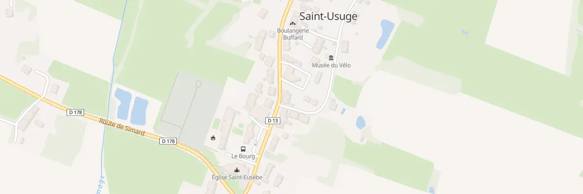 Plan du 366 Rte du Bourg à Saint-Usuge