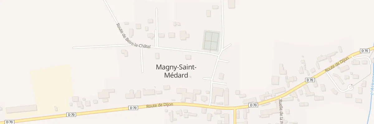 Plan du 5 Rte de Beire-le-Châtel à Magny-Saint-Médard