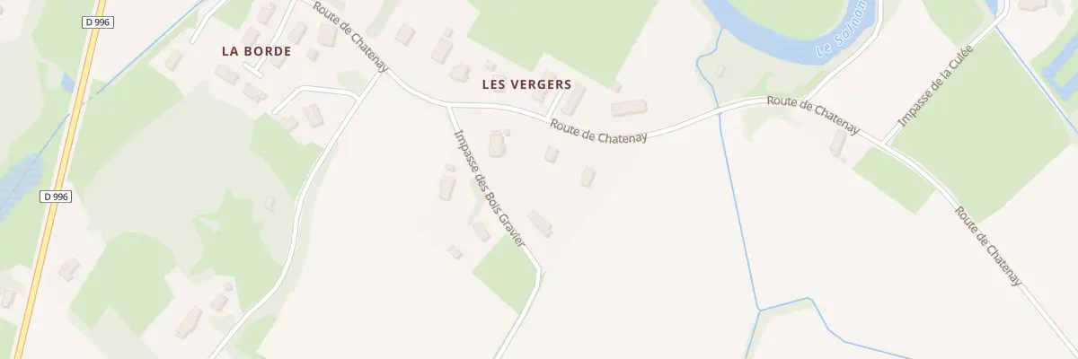 Plan du 460 Rte de Chatenay à Sainte-Croix-en-Bresse