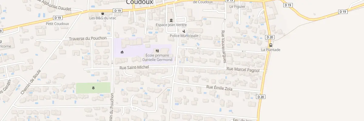 Plan du 1 Rue Marcel Pagnol à Coudoux