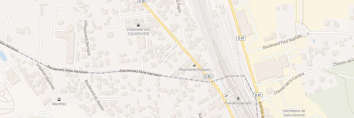 Plan du 38 Bd Jean Moulin à Saint-Victoret