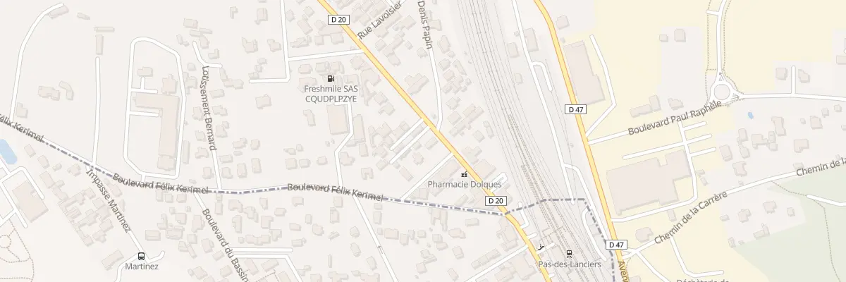 Plan du 36 Bd Jean Moulin à Saint-Victoret