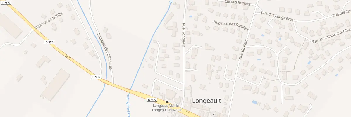 Plan du 5 Rue de Gondevin à Longeault-Pluvault