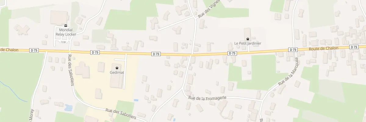 Plan du 73 Rte de Chalon à Pierre-de-Bresse