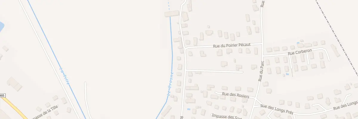 Plan du 25 Rue de Gondevin à Longeault-Pluvault