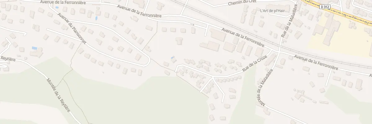 Plan du 28 Rue de la Croze à Domarin