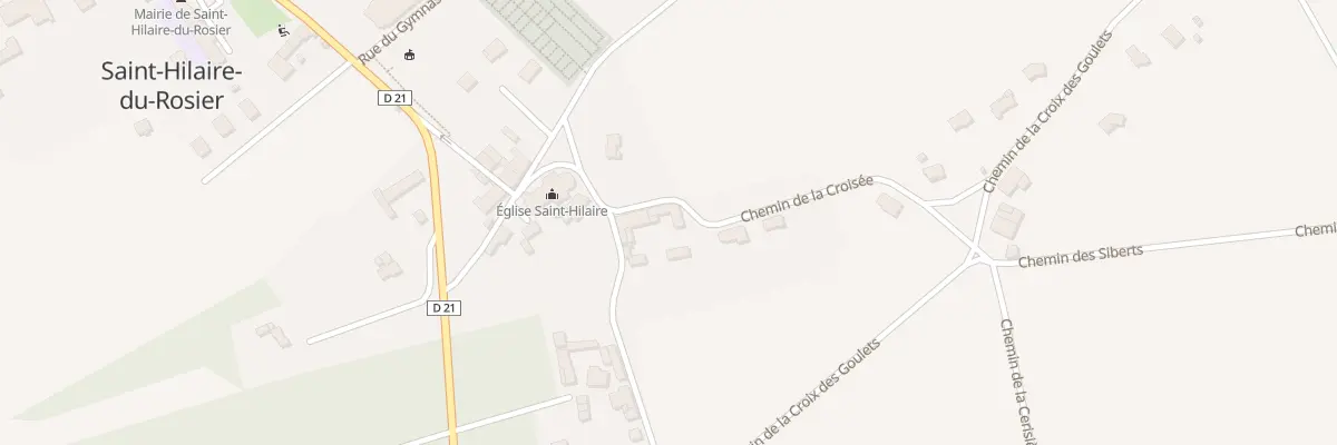 Plan du 6021 L’Eglise à Saint-Hilaire-du-Rosier