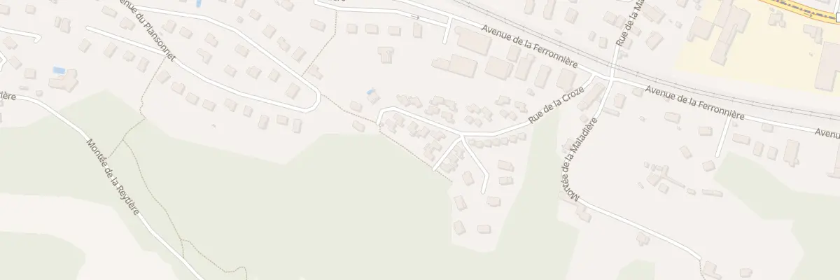 Plan du 25 Rue de la Croze à Domarin