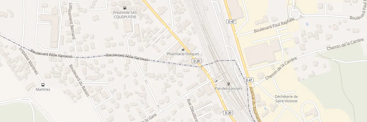 Plan du 8 Bd Felix de Kerimel à Saint-Victoret