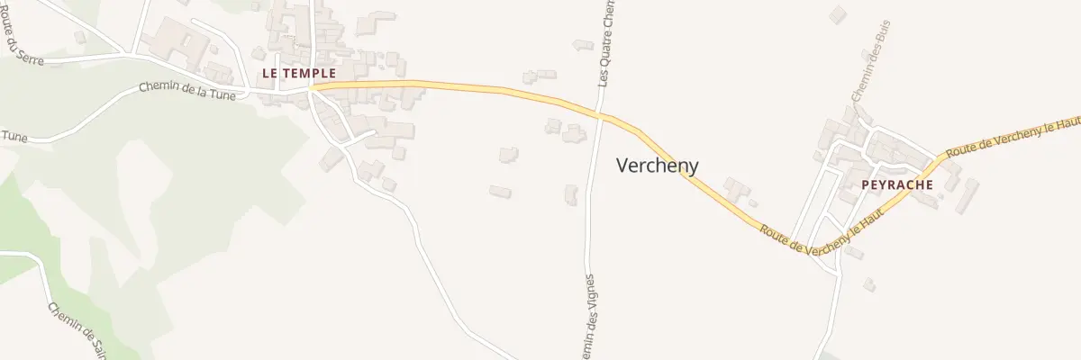 Plan du 5117 Le Temple à Vercheny