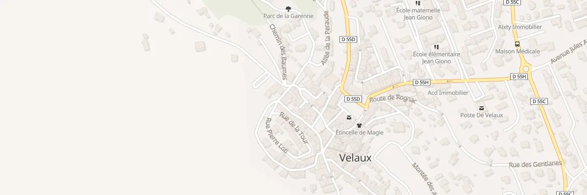Plan du 1 Rue Thiers à Velaux