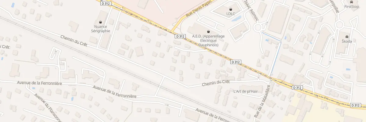 Plan du 8 Imp des Mésanges à Domarin