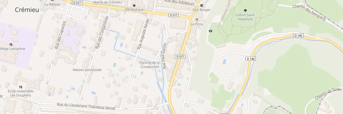 Plan du 22 Fg des Moulins à Crémieu