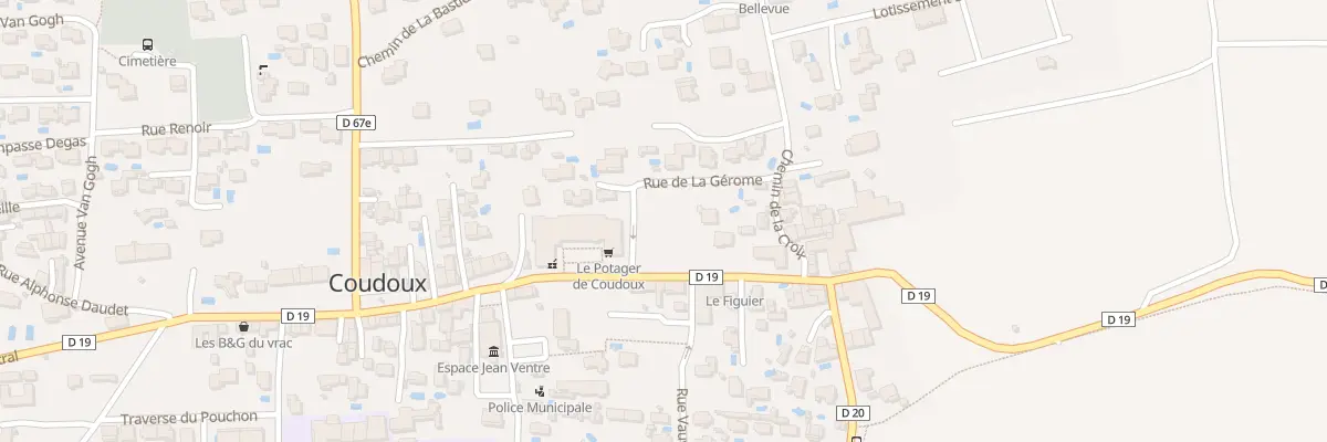Plan du 3 Rue de la Gérôme à Coudoux