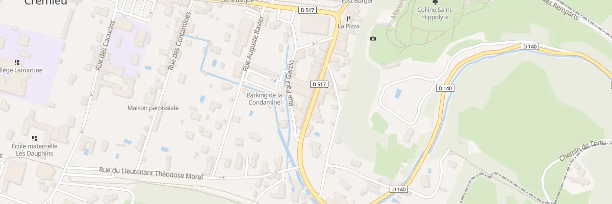 Plan du 24 Fg des Moulins à Crémieu