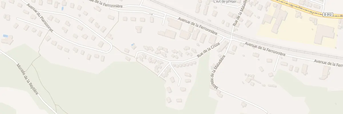 Plan du 14 Rue de la Croze à Domarin