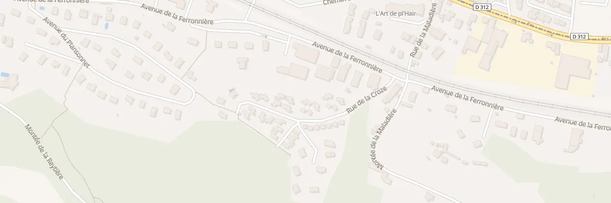 Plan du 12 Rue de la Croze à Domarin