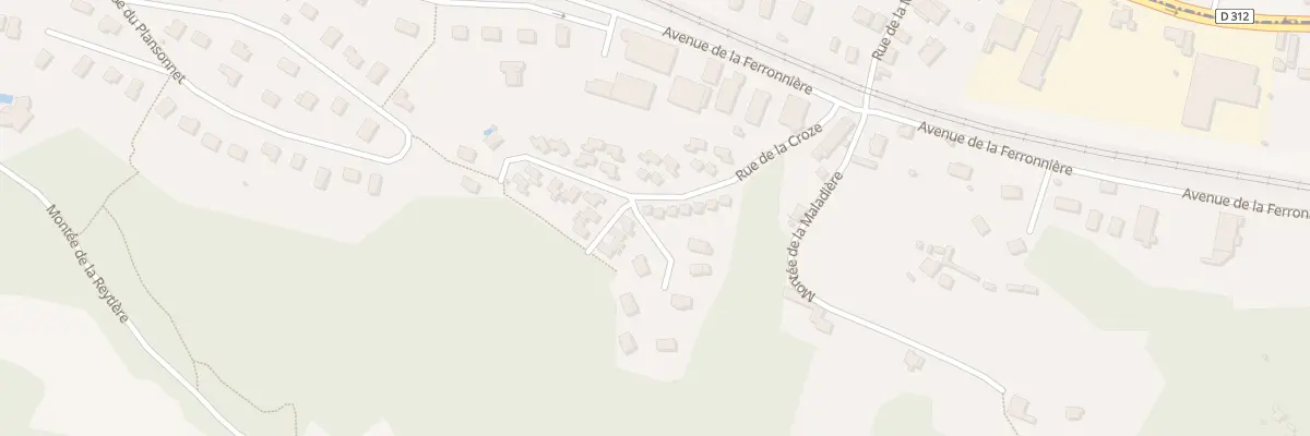 Plan du 11 Rue de la Croze à Domarin