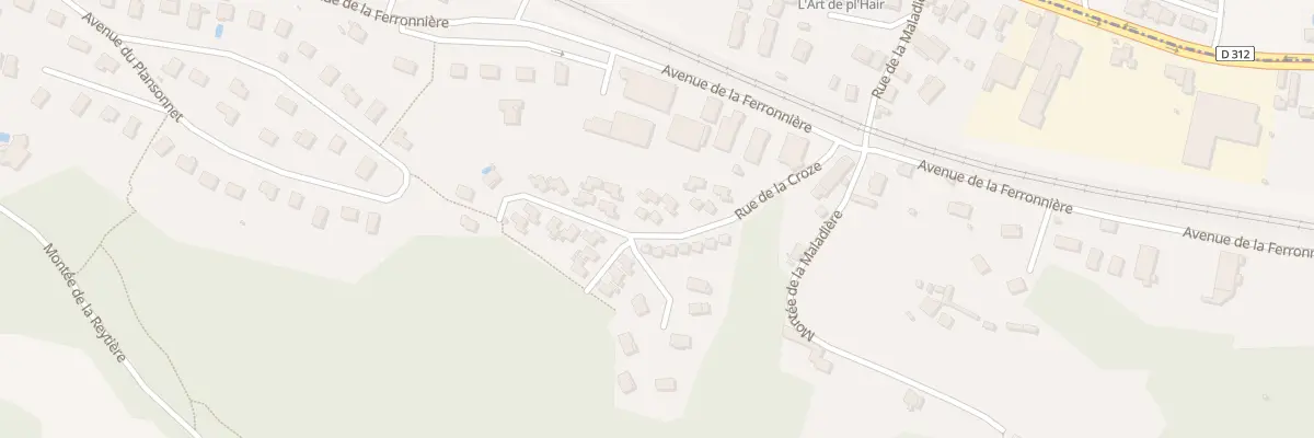 Plan du 16 Rue de la Croze à Domarin
