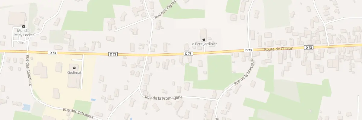 Plan du 65 Rte de Chalon à Pierre-de-Bresse