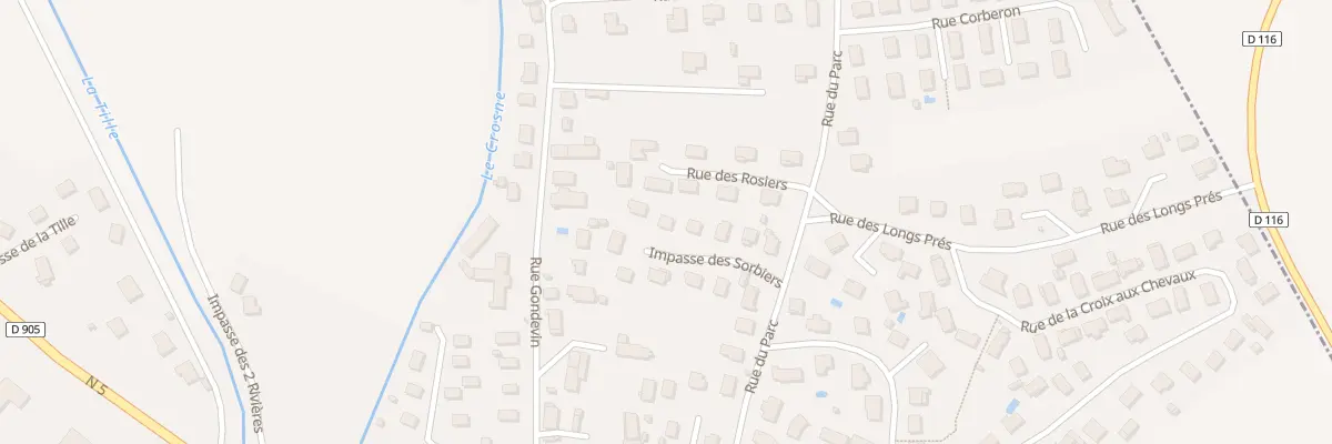 Plan du 10 Imp des Sorbiers à Longeault-Pluvault