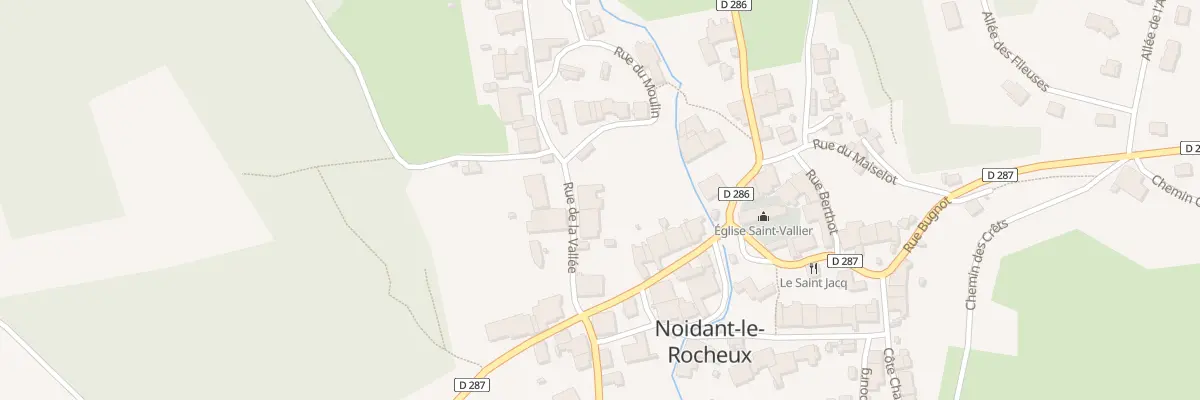 Plan du 4 Rue de la Vallee à Noidant-le-Rocheux