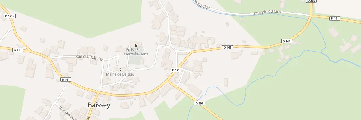Plan du 3 Pl du Calvaire à Baissey