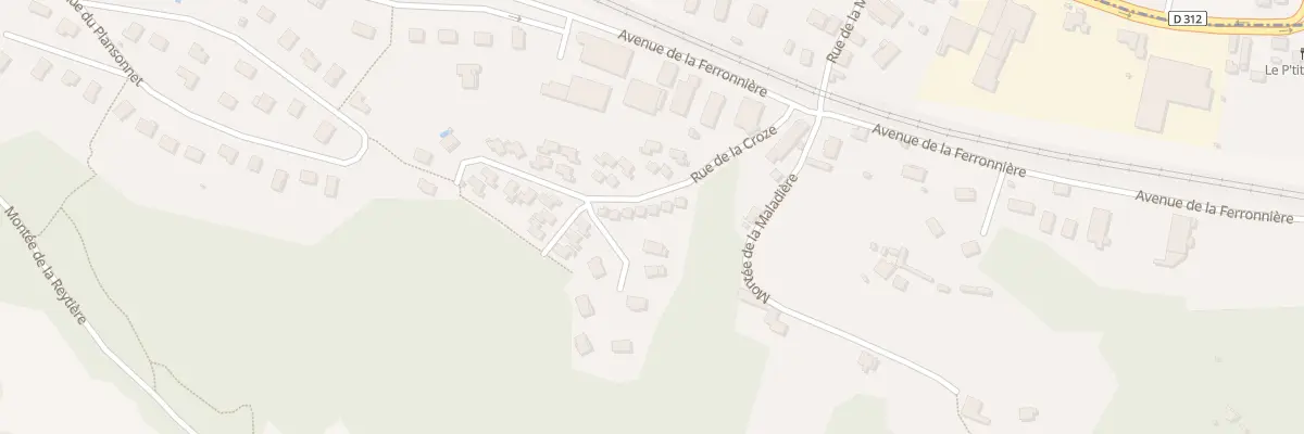 Plan du 5 Rue de la Croze à Domarin