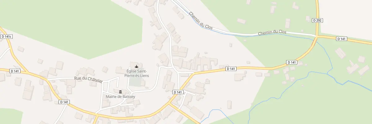 Plan du 4 Pl du Calvaire à Baissey