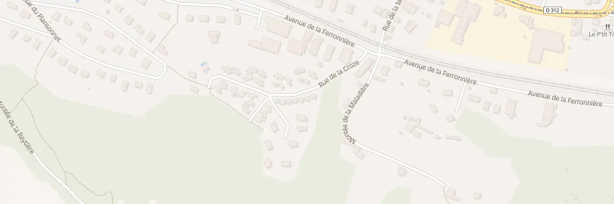 Plan du 3 Rue de la Croze à Domarin