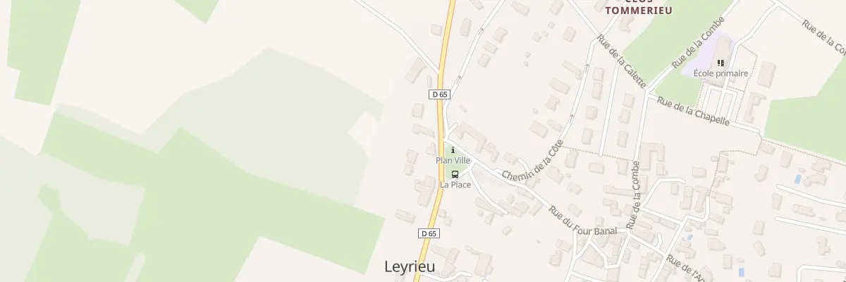 Plan du 5004 Rte de la Balme à Leyrieu