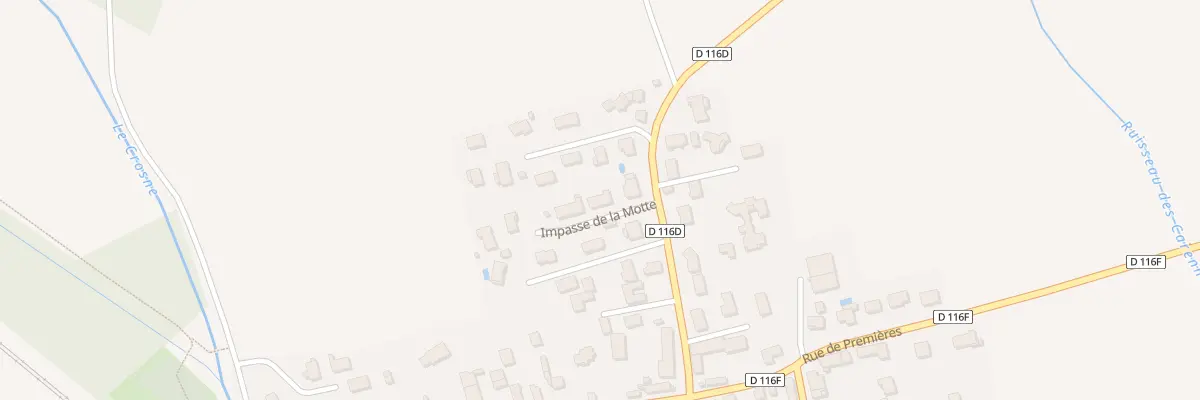 Plan du 2 Imp de la Motte à Beire-le-Fort