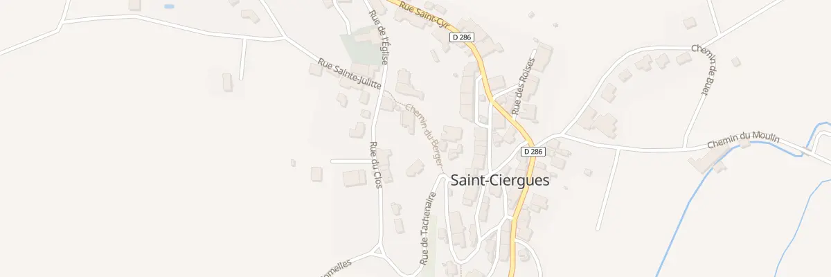 Plan du 6 Rue Sainte Julitte à Saint-Ciergues