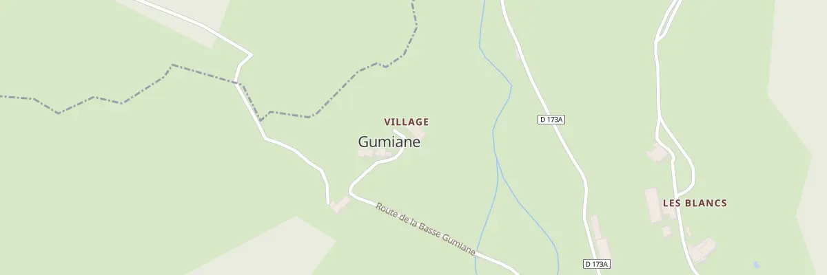 Plan du 538 Rte de la Basse Gumiane à Gumiane