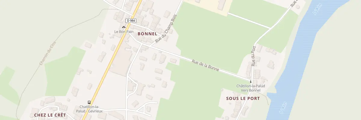 Plan du 140 Rue de la Bonne à Châtillon-la-Palud